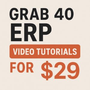Grab 40 Sap video tutorial for $29 – Shop More, Spend Less!